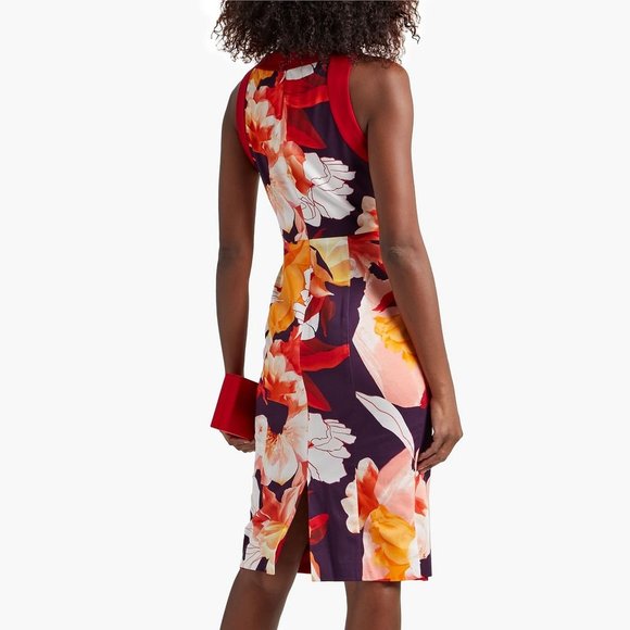 Black Halo Rohan Floral Sheath Dress 4,6 - Picture 2 of 2